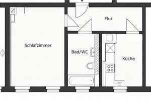 **Geräumige und helle 1-Zimmer-Wohnung** – 4159 Möckern, Leipzig – Vorschaubild 6