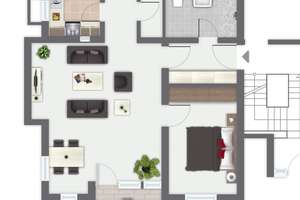 2,5-Zi. Wohnung am grünen Stadtrand in S-Heumaden – Die vollständige Adresse der Immobilie erhältst du vom Anbieter., 70619 Heumaden, Stuttgart – Vorschaubild 2