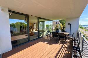 EXKLUSIVE RHEINBLICK BAUHAUS 4 ZIMMERWOHNUNG / RHEIN - TERRASSE / GARTEN / BALKON / TG - STELLPLATZ – Uferstraße 10, 50996 Rodenkirchen (Ortsteil), Köln – Vorschaubild 2