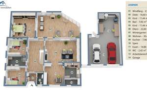 Waidmannsheil!! Familienfreundlicher Bungalow mit Jagdzimmer und Wildwerkstatt  in Haidlfing – Die vollständige Adresse der Immobilie erhältst du vom Anbieter., 94522 Wallersdorf – Vorschaubild 41