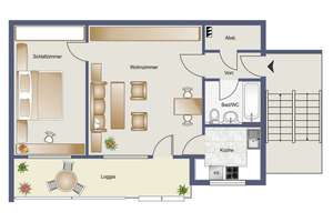 2 Zimmerwohnung mit Balkon & Garage - Sofort frei - nahe Hochschulen – Die vollständige Adresse der Immobilie erhältst du vom Anbieter., 72762 Reutlingen-Mitte, Reutlingen – Vorschaubild 13