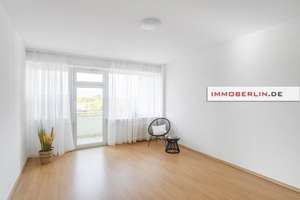 IMMOBERLIN.DE - Top-Architektur! Sympathische Wohnung mit Westloggia beim Fennsee