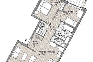 Helle 3-Zimmerwohnung mit Balkon und Dachterrasse im Neubauprojekt Bahrenfelder Carré in Altona! – Bahrenfelder Chaussee 63, 22761 Bahrenfeld, Hamburg – Vorschaubild 12