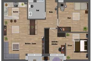 Moderne lichtdurchflutete 4-Zimmer-Wohnung | Balkon & Garage | EBK | 3 Min U-Bahn | Nähe Uni Hohenh – Die vollständige Adresse der Immobilie erhältst du vom Anbieter., 70599 Plieningen (Ortsteil), Stuttgart – Vorschaubild 11