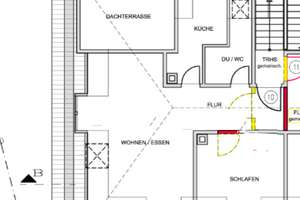 Zwei-Zimmer-Dachgeschosswohnung mit traumhafter Dachterrasse – Rotenwaldstr. 104, 70197 Hasenberg, Stuttgart – Vorschaubild 11