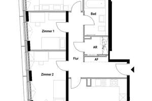 Viel Platz für große Pläne – 4 Zimmer mit Loggia und rund 110 m² – Die vollständige Adresse der Immobilie erhältst du vom Anbieter., 28203 Ostertor, Bremen – Vorschaubild 2