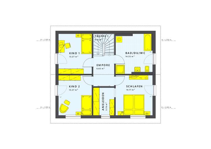 Grundriss Obergeschoss