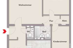 Bremen-Osterholz: Gepflegte 3-Zimmer-Wohnung mit Balkon im 3. OG – ruhige Lage – Die vollständige Adresse der Immobilie erhältst du vom Anbieter., 28325 Tenever, Bremen – Vorschaubild 12