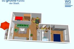 3-Raum Wohnung im grünen Hutholz – Friedrich-Viertel-Str. 30, 9123 Hutholz, Chemnitz – Vorschaubild 2