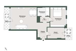 Moderne & energieeffiziente 2-Zimmer Wohnung mit Einbauküche  + 2 Balkone (Garage optional) – Die vollständige Adresse der Immobilie erhältst du vom Anbieter., 50827 Bickendorf, Köln – Vorschaubild 14