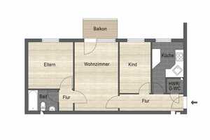 Bequeme 3,5 Zimmer Wohnung in Bochum-Westenfeld – Bochum – Vorschaubild 11