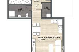 Stadtnah wohnen mit Komfort: 2-Zimmer-Erdgeschosswohnung mit Südterrasse & Tiefgarage – Die vollständige Adresse der Immobilie erhältst du vom Anbieter., 93049 Westenviertel, Regensburg – Vorschaubild 10
