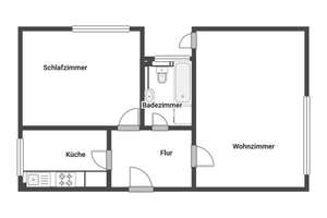 Lichtdurchflutete 2-Zimmer-Wohnung mit Südwest-Balkon in begehrter Lage von Barmbek-Nord – Die vollständige Adresse der Immobilie erhältst du vom Anbieter., 22307 Barmbek-Nord, Hamburg – Vorschaubild 6