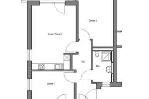 Wohnen am Park - 3-Zimmer-Wohnung mit offener Küche – 33605 Stieghorst, Bielefeld – Vorschaubild 4