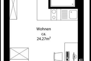 Stylisches Studenten-Apartment möbliert als Kapitalanlage – Steinhauser Straße 3, 81677 Steinhausen, München – Vorschaubild 2