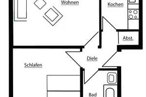 Ansprechende 2-Zimmer DACHGESCHOSS--Wohnung in Essen Holsterhausen – Rembrandtstr. 41, 45147 Essen – Vorschaubild 12