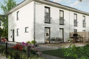 Das Doppelhaus kombiniert urbanes Lebensgefühl mit ländlichem Charme.