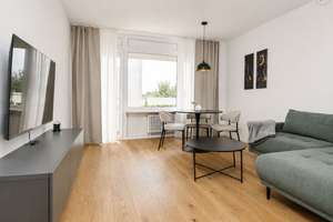 Erstbezug: Stylishe möblierte 1-Zimmer Wohnung mit Balkon und Internet in Wiesbaden – Die vollständige Adresse der Immobilie erhältst du vom Anbieter., 65187 Biebrich, Wiesbaden – Vorschaubild 2