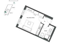 Kompaktes Apartment mit Duschbad in Westausrichtung – Franz-Heubl-Straße 1, 81735 Waldtrudering, München – Vorschaubild 4