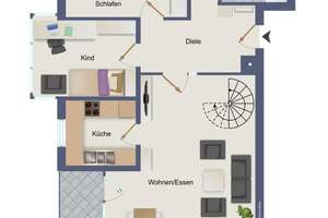 Maisonette Wohnung in Top Lage mit 4,5 Zimmer und ein Doppelparker – Die vollständige Adresse der Immobilie erhältst du vom Anbieter., 72770 Betzingen, Reutlingen – Vorschaubild 19