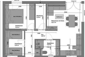  Monatliche Finanzierungsrate 798,-- incl.Fördermittel  Bungalow DHH  50 qm mit Grundst. in Hille,   – Die vollständige Adresse der Immobilie erhältst du vom Anbieter., 32479 Hille – Vorschaubild 7