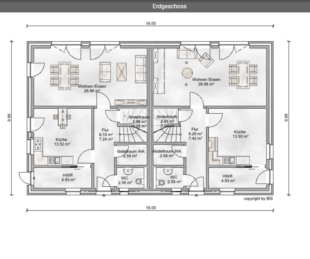 Immobilie in Velen - Wir bauen für Sie auf Ihrem Grundstück - großzügig wohnen in moderner Doppelhaushälfte - Bild 1