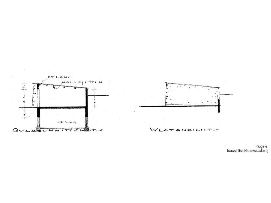 Querschitt & Westansicht