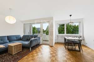 Charmante 3-Zimmer-Wohnung mit Balkon in begehrter Lage von München-Bogenhausen!