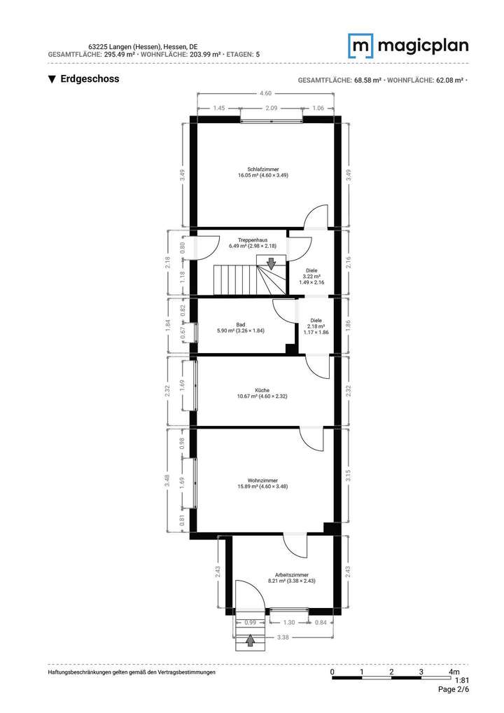 Grundriss Erdgeschoss Exposé