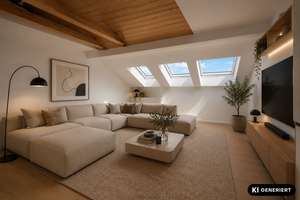Außergewöhnliche Dachgeschosswohnung mit historischer Architektur