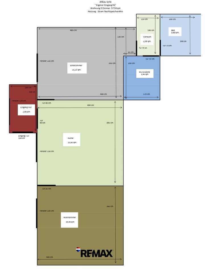 Altbau Seite - Eigener Eingang