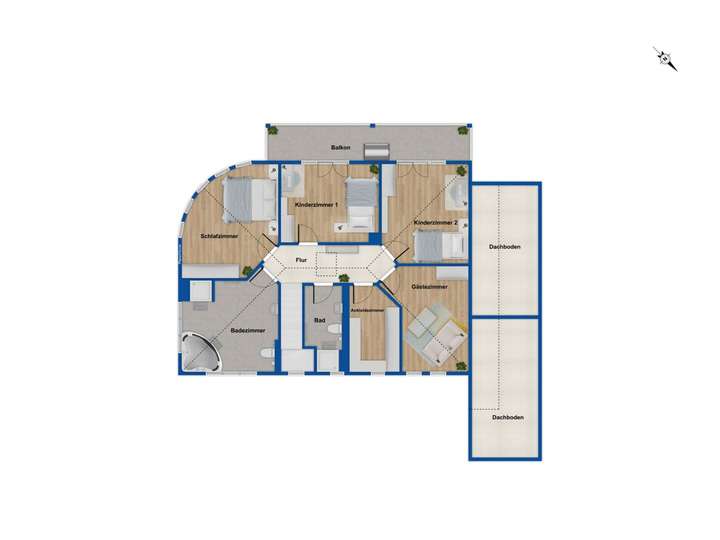 Grundriss Obergeschoss