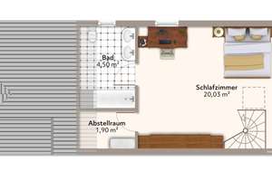 **Wohnen über zwei Ebenen – Maisonette mit Dachterrasse & Garage in Mainz** – Die vollständige Adresse der Immobilie erhältst du vom Anbieter., 55130 Weisenau, Mainz – Vorschaubild 13