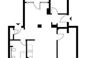 Nahe Rosa-Luxemburg-Platz: 2,5 Zimmer DG-Wohnung im 4. OG, West-Terrasse, Einbauküche, Wannenbad – Schönhauser Allee 186, 10119 Prenzlauer Berg, Berlin – Vorschaubild 3