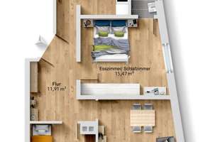 Traumhafte Altbauwohnung mit 2,80 m Stuckdecken, Loggia & hochwertiger Sanierung – Die vollständige Adresse der Immobilie erhältst du vom Anbieter., 70178 Karlshöhe, Stuttgart – Vorschaubild 9