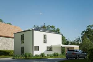 GRUNDSTEINHEIM: KfW40 Einfamilienhaus, Mitgestaltung und Erweiterbar auf 155 m² möglich – Dorfstr. 26, 33098 Kernstadt, Paderborn – Vorschaubild 2