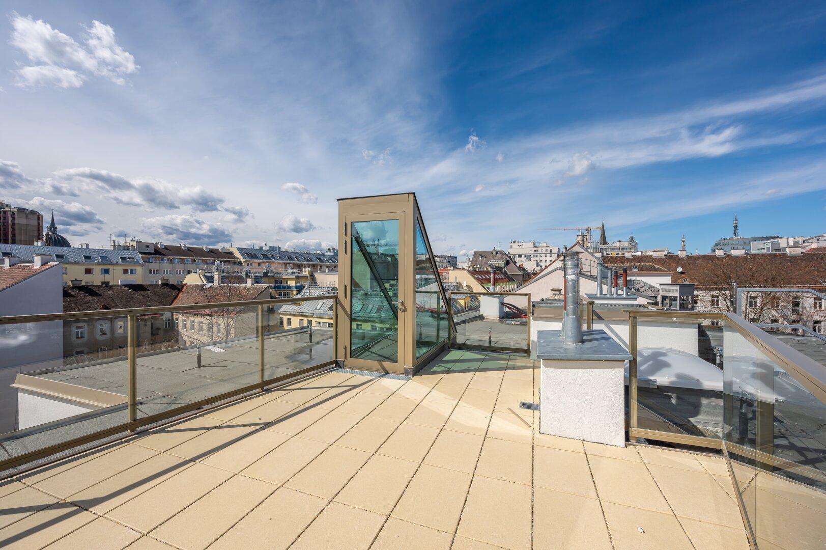 Dachterrassentraum mit 360° Blick - Highlight ganz oben für Sonnenanbeter!