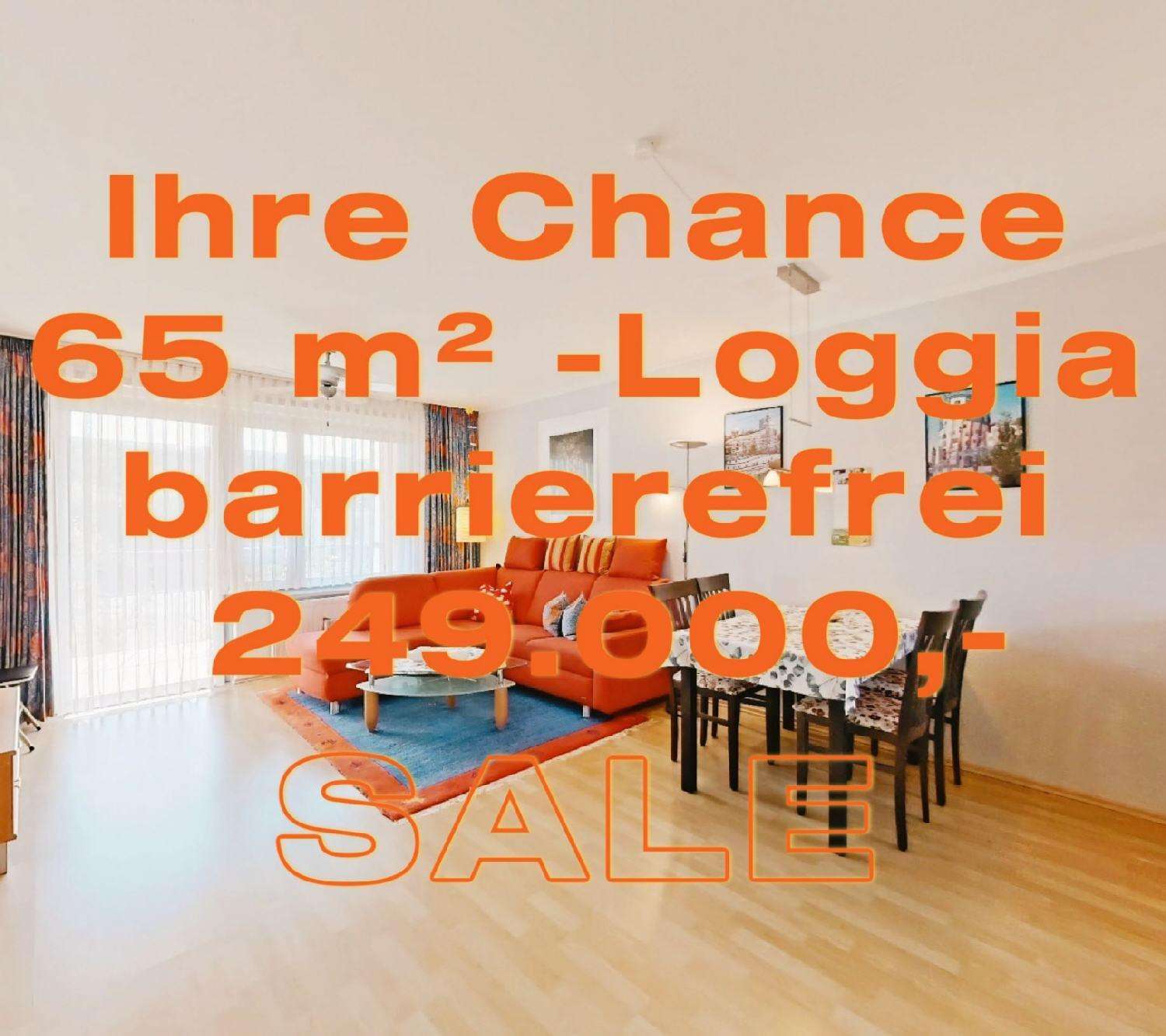 IHRE CHANCE 65,37 m² INKL LOGGIA +EIGENGRUND 
+BJ 2009 +BARRIEREFREI +GRÜNRUHELAGE