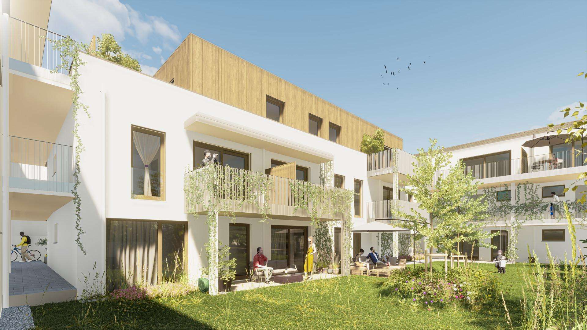 Green Living: Energieeffiziente Balkon-Wohnung mit eigenem Gartenanteil - zu kaufen in 2340 Mödling