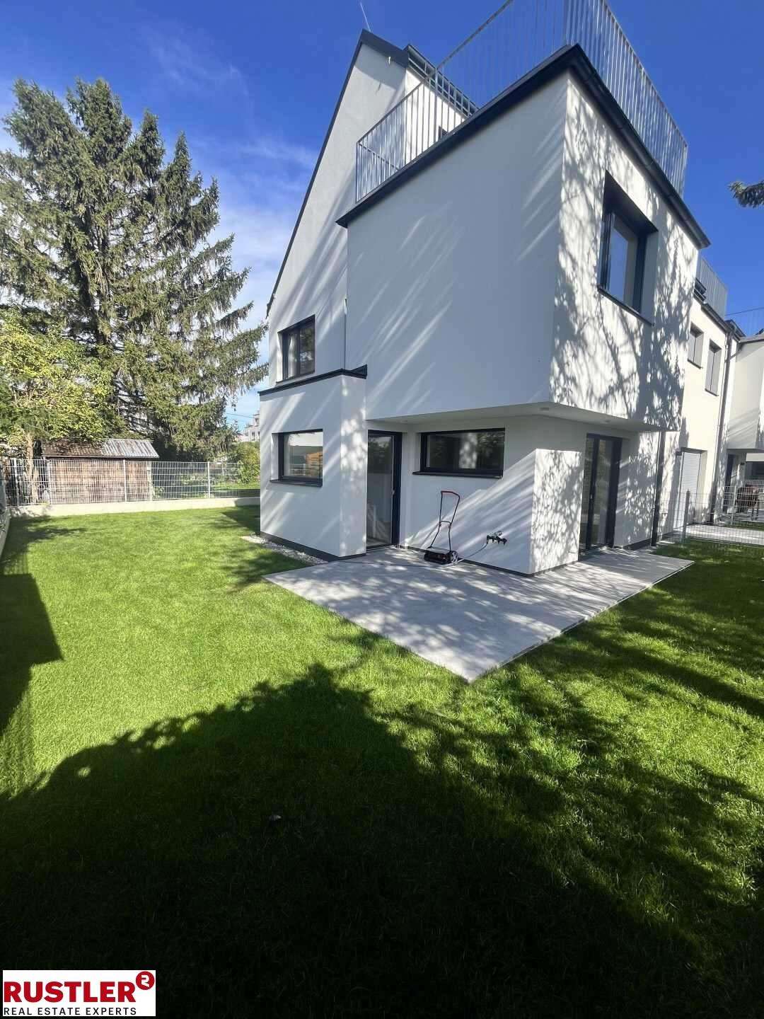 ERSTBEZUG | Eckreihenhaus mit großem Garten & Dachterrasse auf 4 Etagen | Nähe Kirschenalle & Lobau