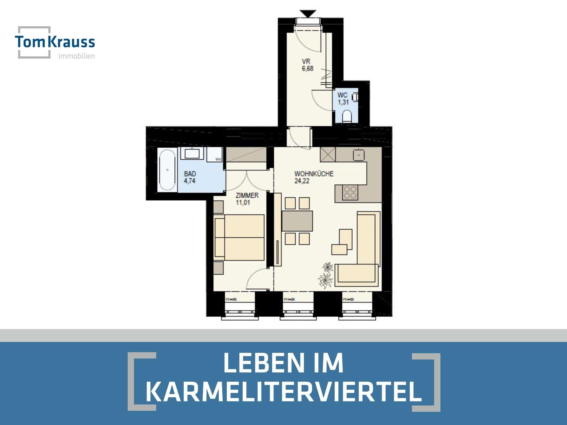 WILLKOMMEN IM KARMELITERVIERTEL - URBANES LEBEN IM HERZEN DER STADT