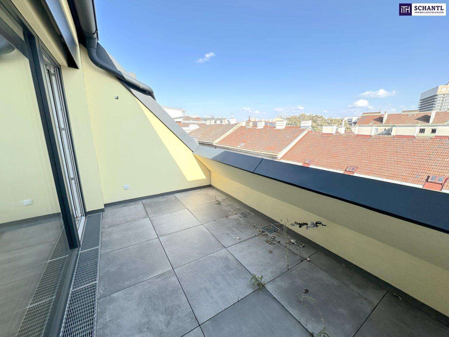 Atemberaubende Dachwohnung mit Terrasse in Ost-Ausrichtung! Erstbezug!