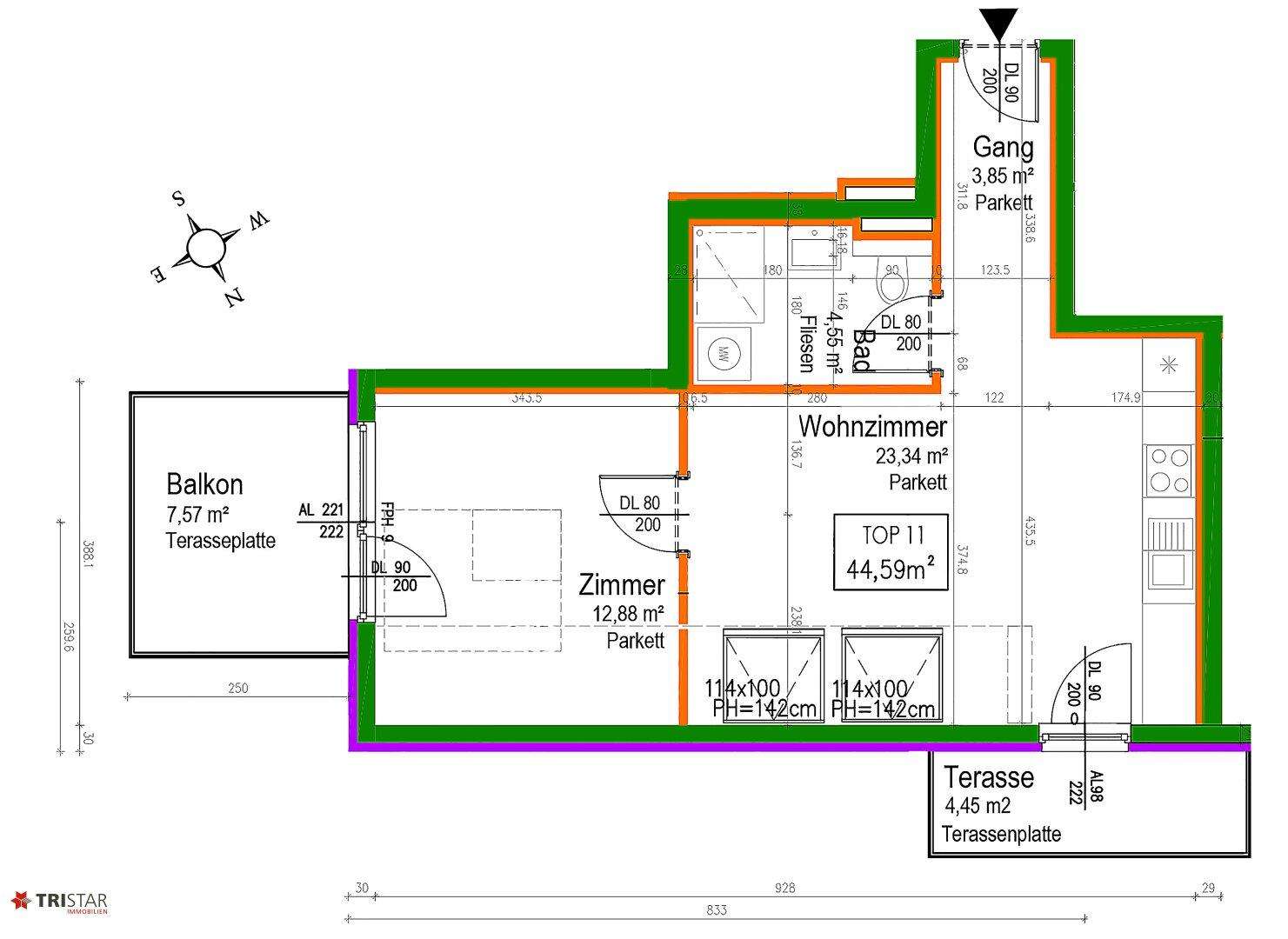 NEU! EXKLUSIV ++16 MODERNE NEUBAUWOHNUNGEN ++ BEZUGSFERTIG ++ IN TOP-LAGE ++ NÄHE U2 ASPERNSTRASSE ++ 10 TIEFGARAGENPLÄTZEN ++ 1220 WIEN