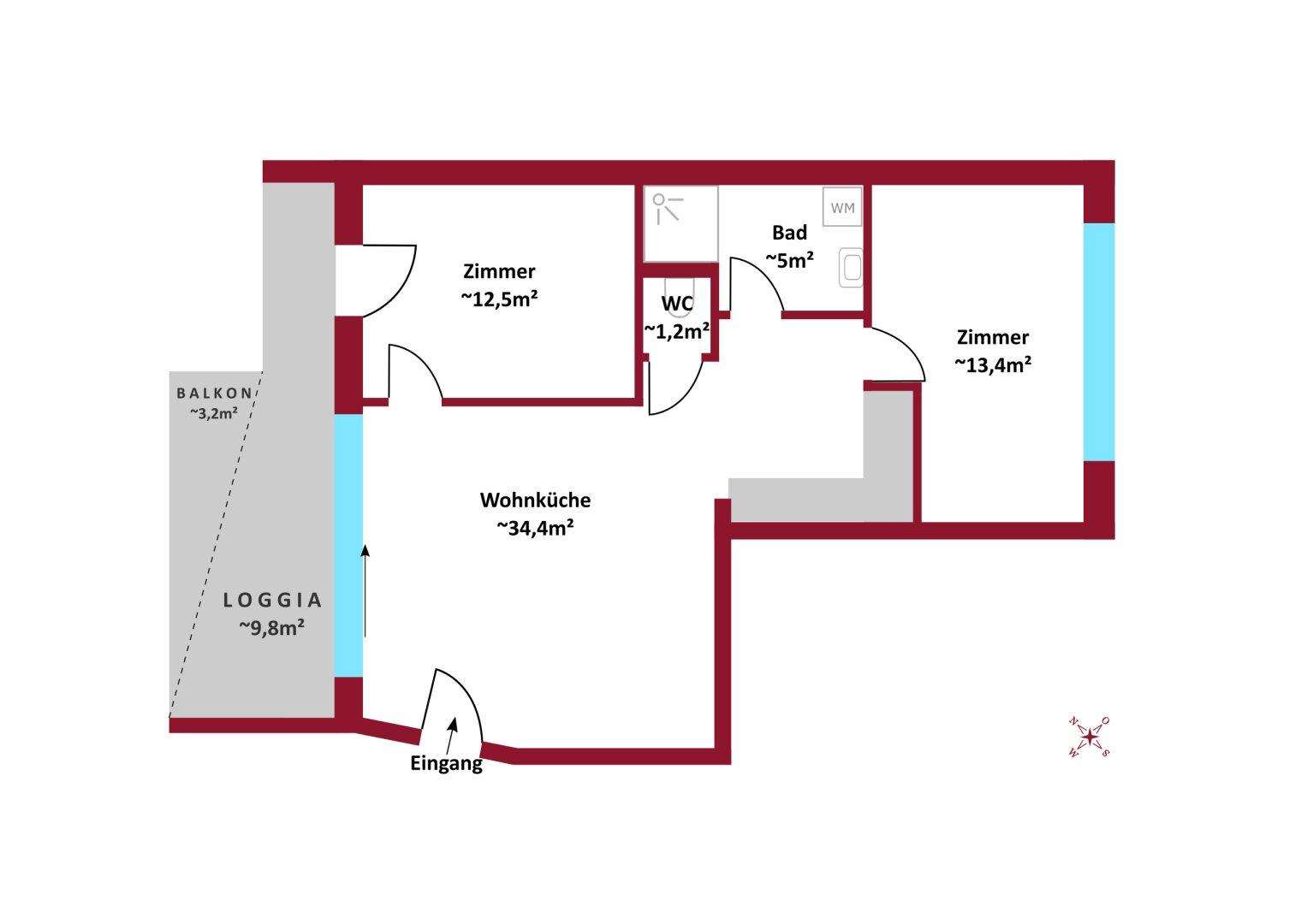 In Fertigstellung! Erstbezug: Altbau, Neubau, hofseitige Terrassen, Balkone, Loggien, Gärten, Schlüsselfertig.