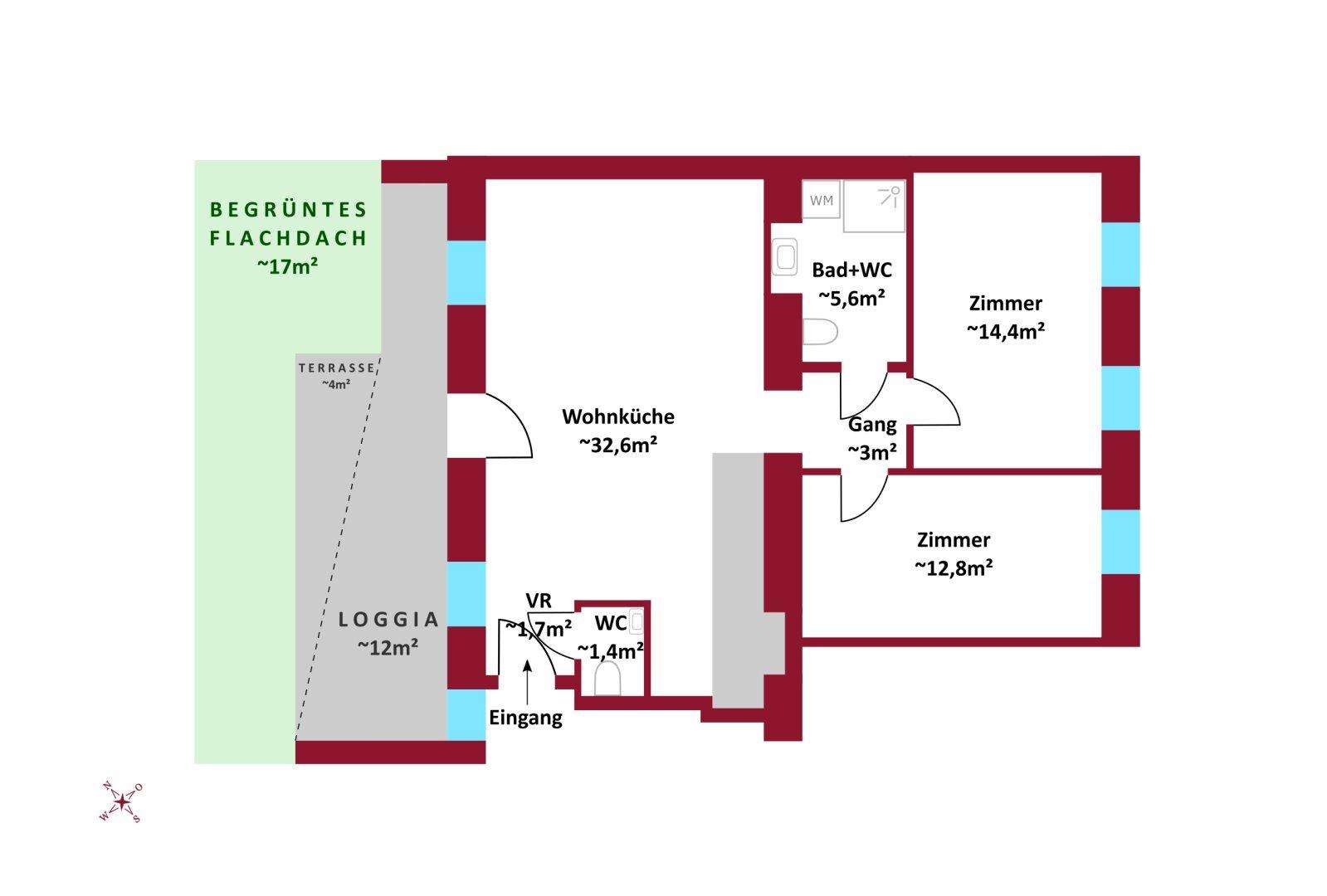 In Fertigstellung! Erstbezug: Altbau, Neubau, hofseitige Terrassen, Balkone, Loggien, Gärten, Schlüsselfertig.