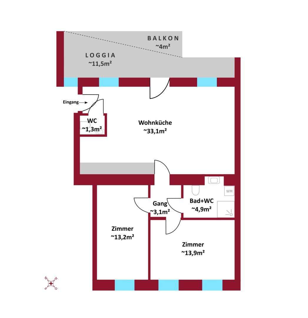 In Fertigstellung! Erstbezug: Altbau, Neubau, hofseitige Terrassen, Balkone, Loggien, Gärten, Schlüsselfertig.