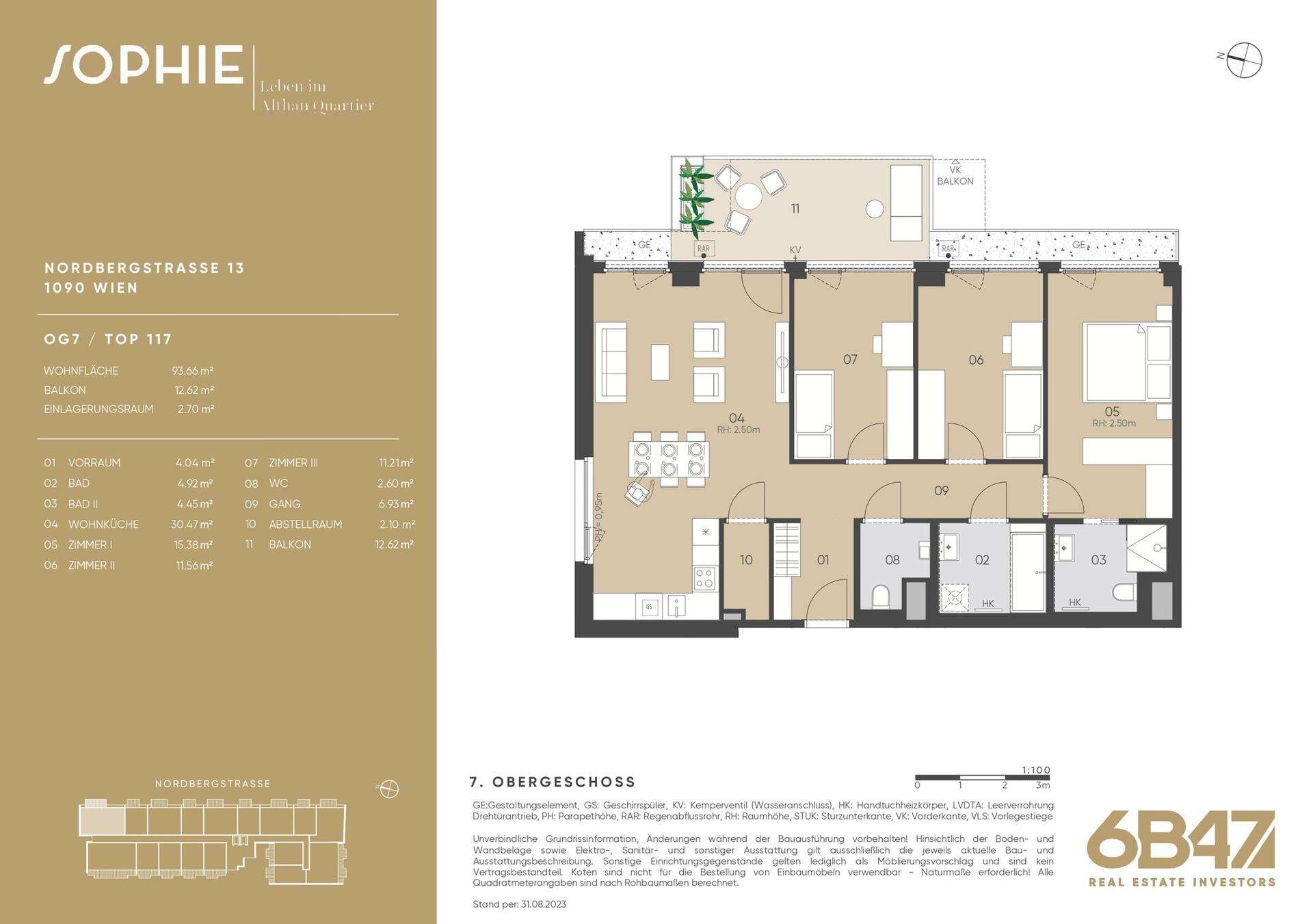 Geräumige und WG-taugliche 4-Zimmer-Neubauwohnung inkl. Abstellraum & mit Balkon - Nähe U4 Friedensbrücke