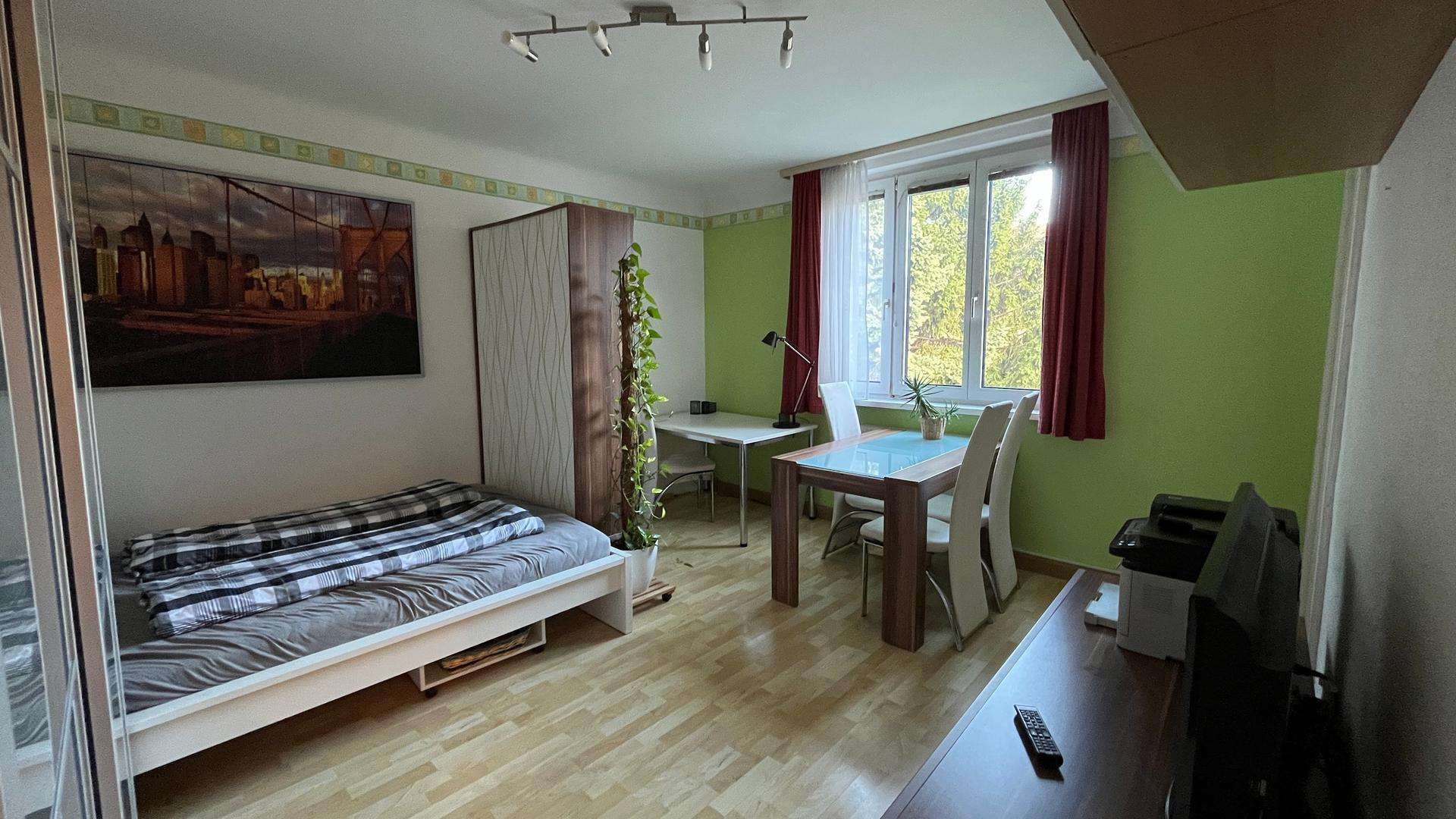 Helle 1-Zimmer-Wohnung mit Ausblick ins Grüne