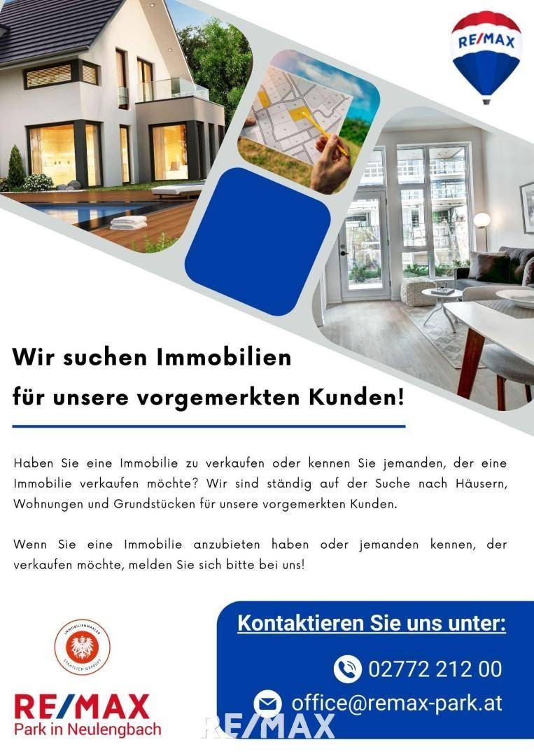 Wir suchen Immobilien für unsere Vormerkkunden