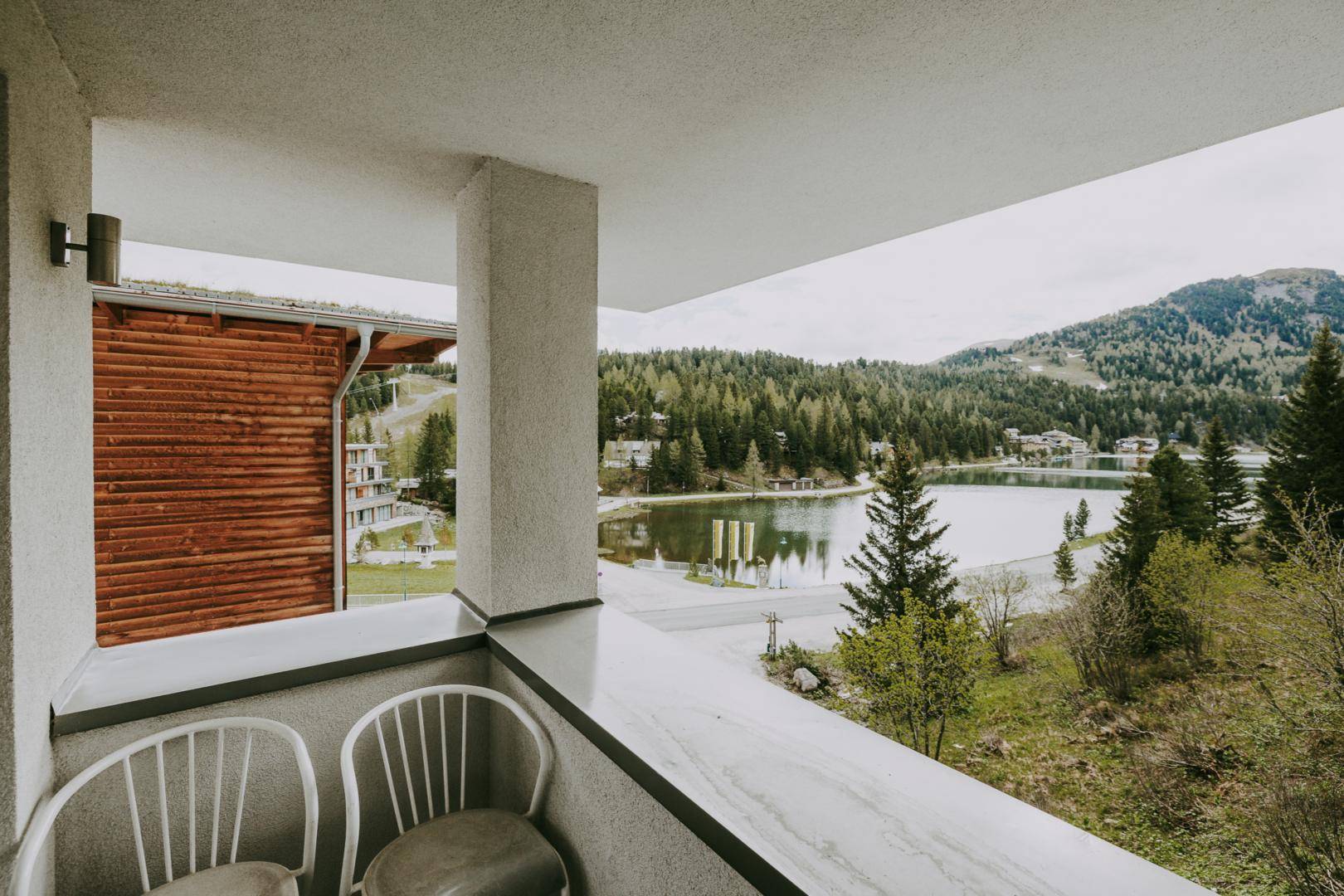 Loggia mit Blick auf den Turracher See